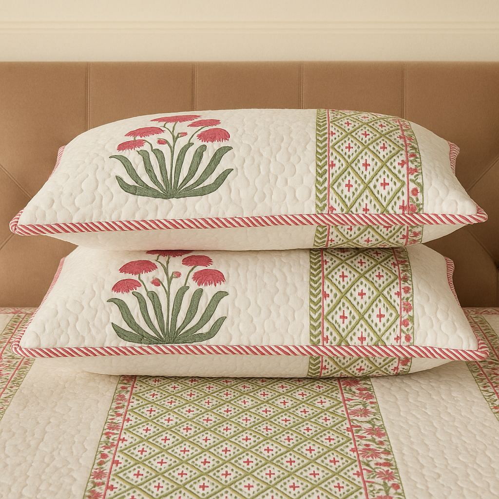 Petal Pathways - LuxuryTouch Quilted Bedspread