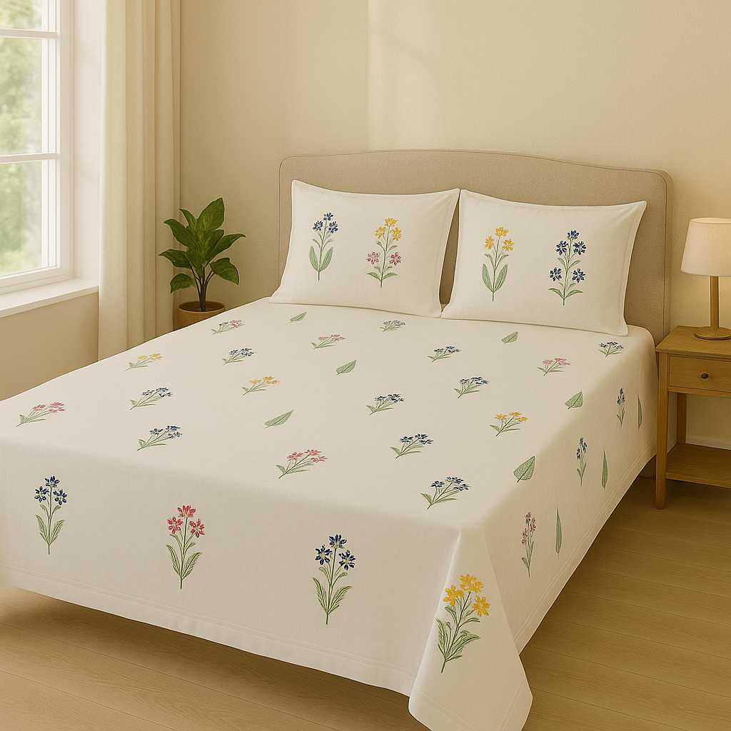 Floral Symphony - PremiumTouch Flat Sheet set