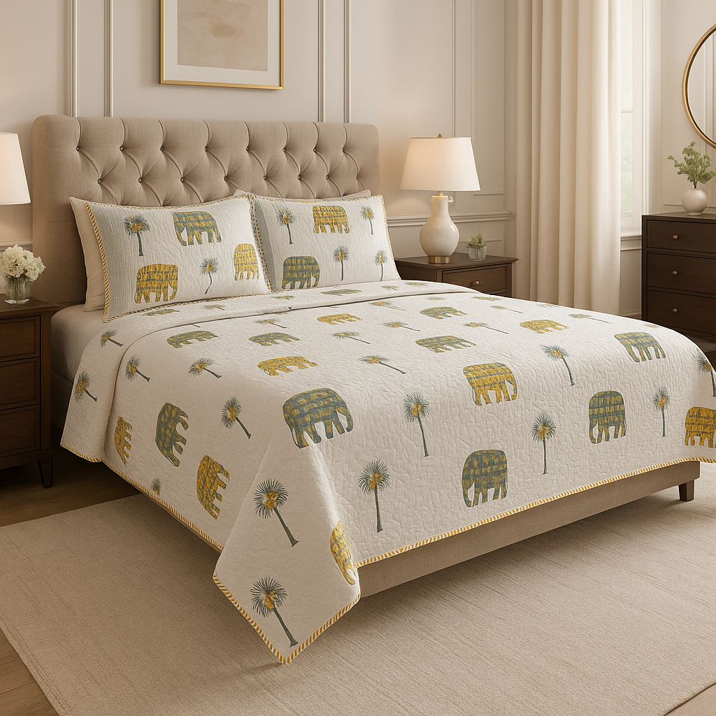 Safari Elegance - LuxuryTouch Quilted Bedspread