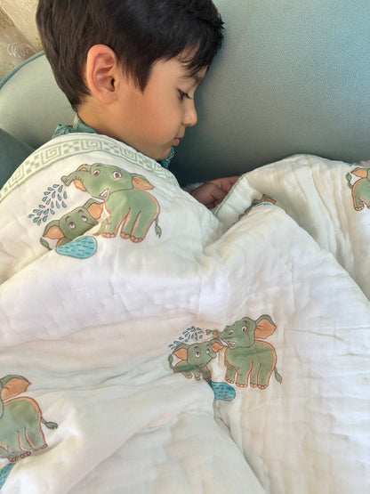 Elephant Splash - TenderNest Comforters