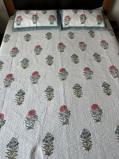 Blossom Retreat - LuxuryTouch Quilted Bedspread